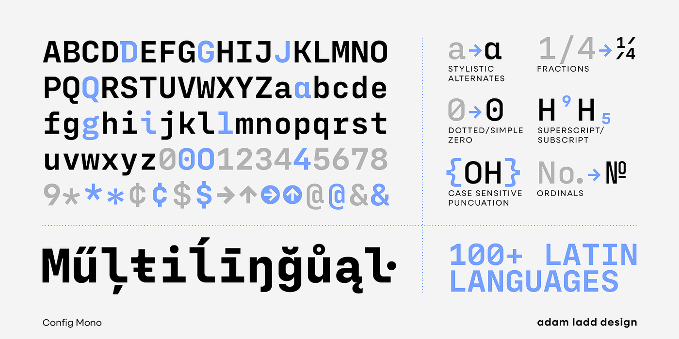 Config Mono Specimen