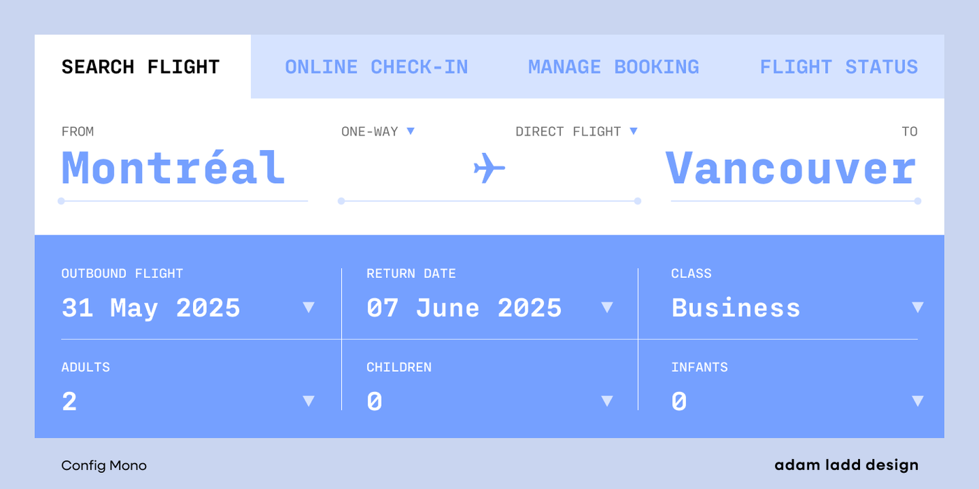 Config Mono Specimen